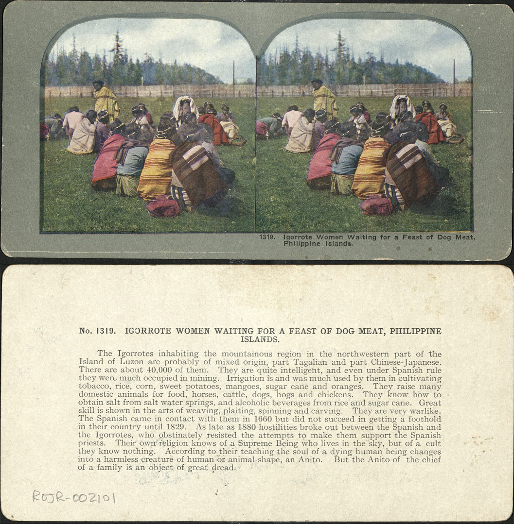 Igorrote [Igorot] Women Waiting for a Feast of Dog Meat, Philippine Islands.